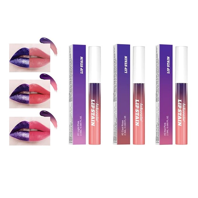 3PCS Pipe-off lip liner stain,line tattoo high-color Tint,Smudge-Proof,Waterproof,light brown/dark brown/burgundy long-lasting,Nude Matte Tint,Non-Fading, Full Coverage（#1+#2+#3）
