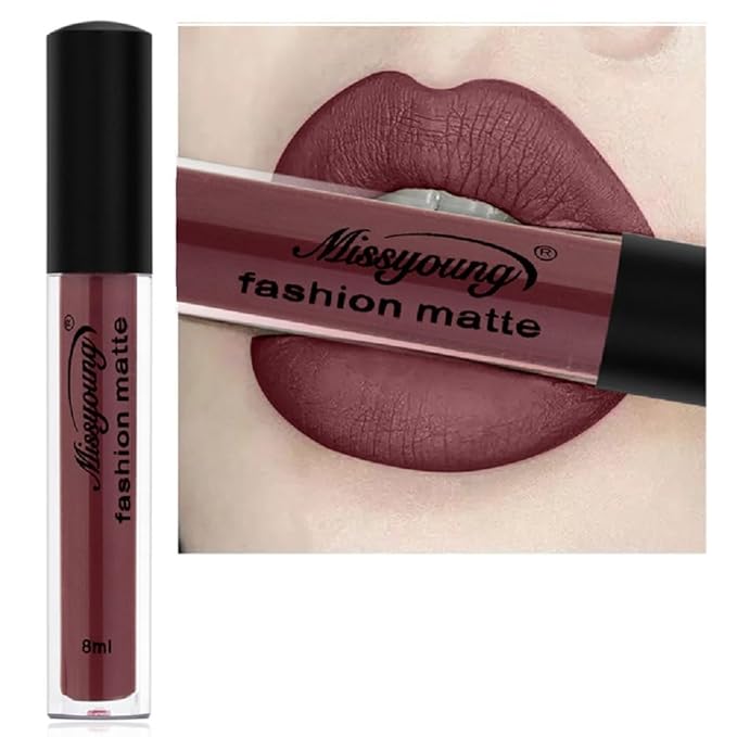 Generic Missyoung 18-Color Matte Liquid Lipstick Set, Long-Lasting Non-Sticky Formula, Flawless Makeup Looks (18)
