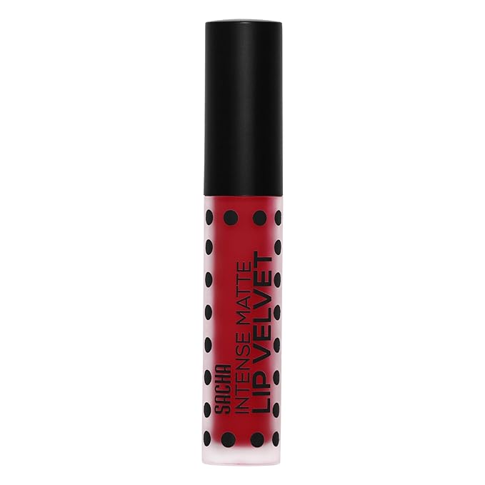 Sacha Cosmetics Intense Matte Lip Velvet Liquid Lipstick, Long-Lasting Velvet Matte Finish, 0.2 fl.oz Fatal Attraction