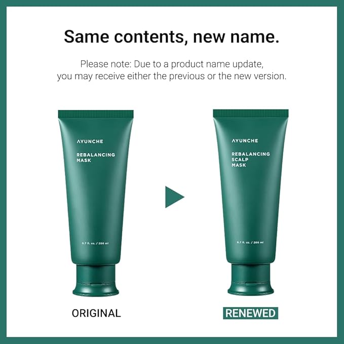 AYUNCHE Rebalancing Hair Mask 6.7 fl. oz. (200ml) [For All Hair Types] | Healthy & Strong Scalp and Hair Pack | Anti-Hair Loss Hair Treatment | Deep Conditioner | Korean Salon Brand