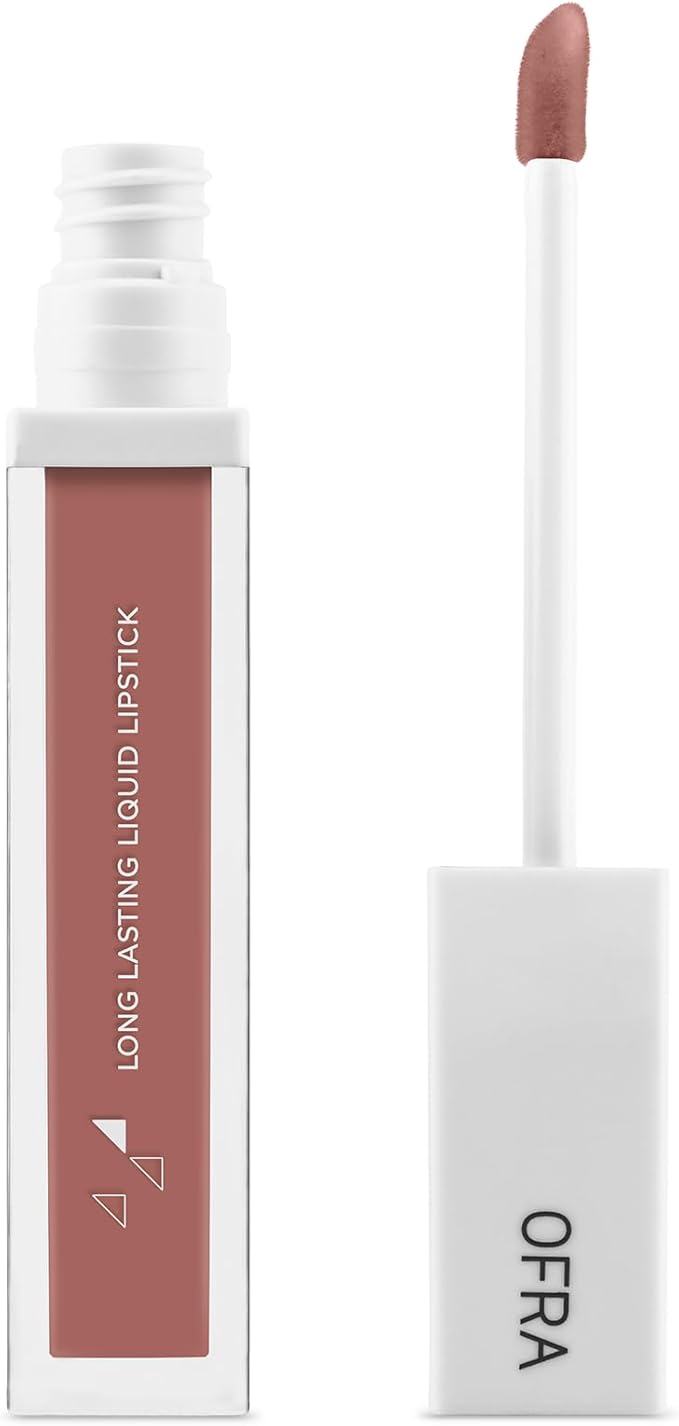 Ofra Long Lasting Liquid Lipstick - Aries | Nude Matte Lipstick with Pink Undertones | 8g