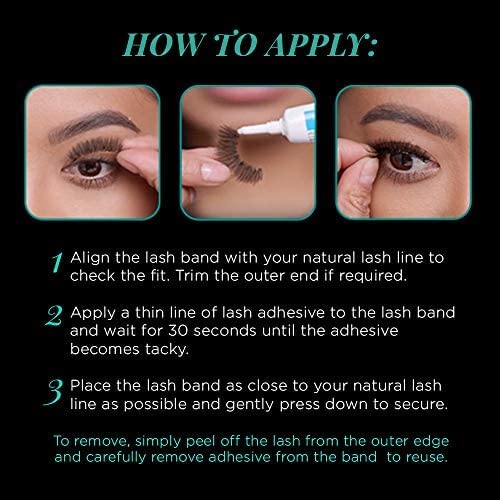 Ardell Natural Lashes False Eyelashes 131 Black - Soft & Wispy Volume Strip Lashes, 4 Pack