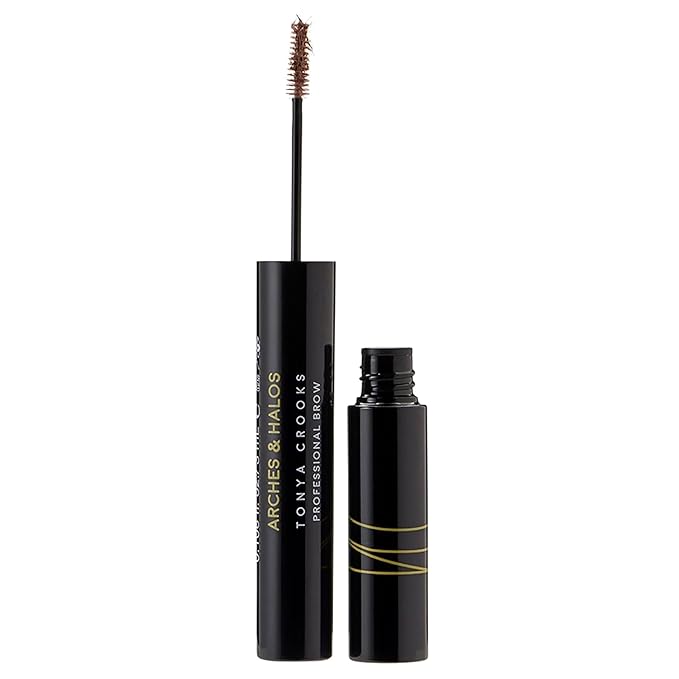 Arches and Halos Microfiber Tinted Brow Mousse - Richly Pigmented Eyebrow Shaper - Water Resistant Filler Pen - Vegan - Sunny Blonde - 0.11 oz