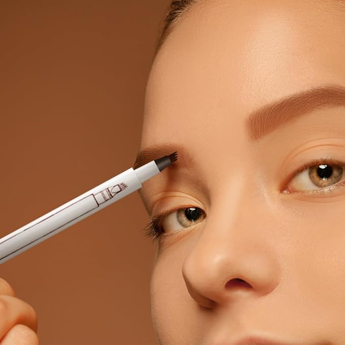 2025 Upgrade Waterproof Brow Pencil with Micro-Fork Tip,3D Magic Eyebrow Pencil 4-Head Split Waterproof Long-lasting Eyebrow Pencil,Natural Makeup Fine Stroke Eyebrow Tattoo Pencils (Light Brown)