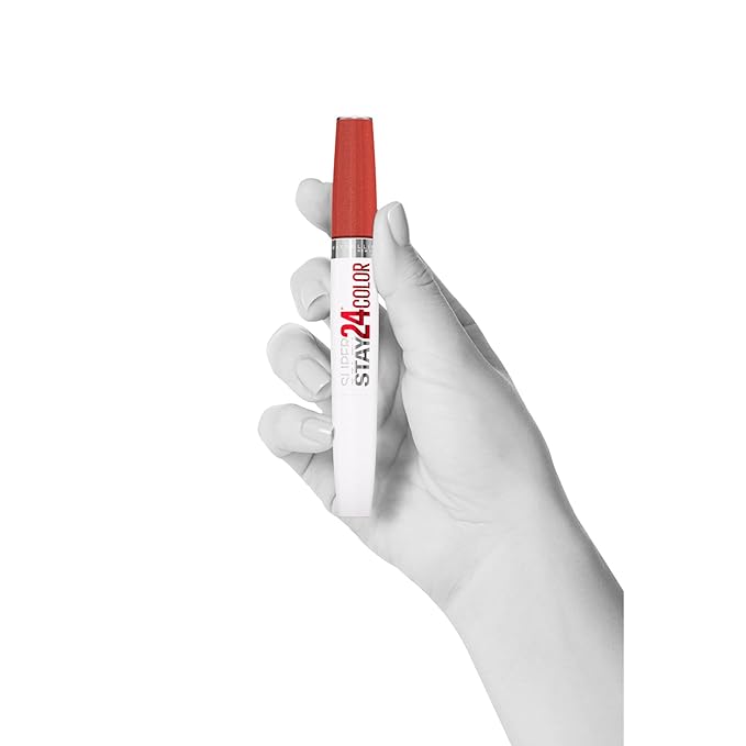 MAYBELLINE Super Stay 24 2-step Long Lasting Liquid Lipstick and Lip Balm, 915 Sultry Amber, 1 count