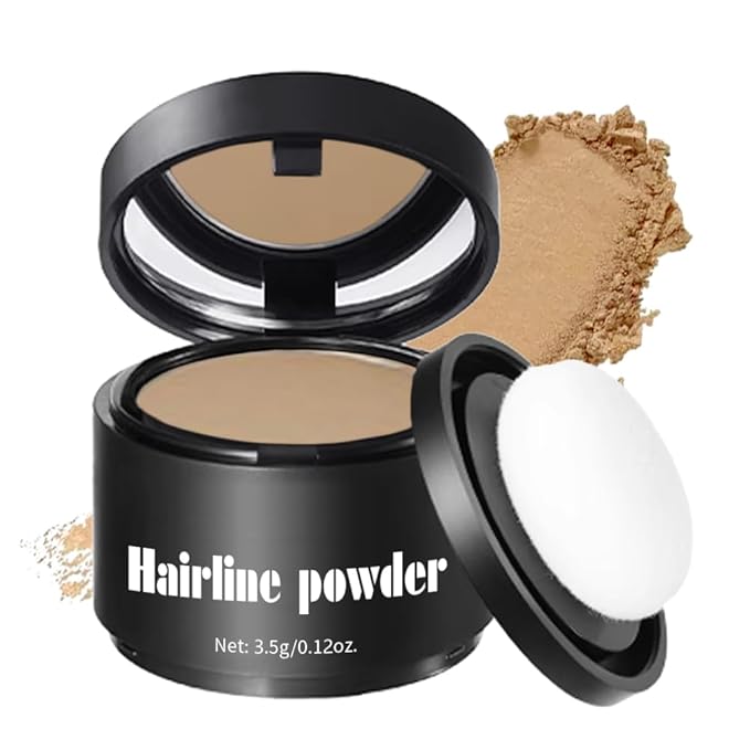 Invisible Hairline Powder, Undetectable Coverage for Bald Spots Receding Hairlines, 3 Seconds Fill for Bald Spots & Thinning Edges, Waterproof, Transfer-Resistant, Natural Matte Finish