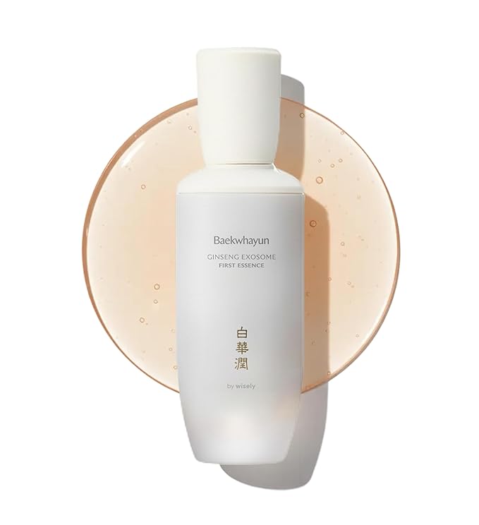 Ginseng Exosome First Essence | 5% Ginseng Extract Targets Wrinkle & Dullness, Hydrating, Barrier Supporting, Nourishing, Dark Spot Remover for Face, Korean Anti-Aging Serum (100ml / 3.38 fl. oz.)