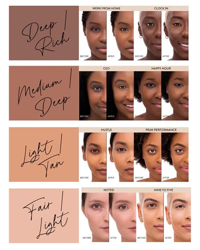 Mented Cosmetics Full-Time Eye Brightening Concealer for Women, Lightweight Full-Coverage Eye Makeup Concealer, Under Eyes Make Up Corrector, Blemishes & Contour, Hustle