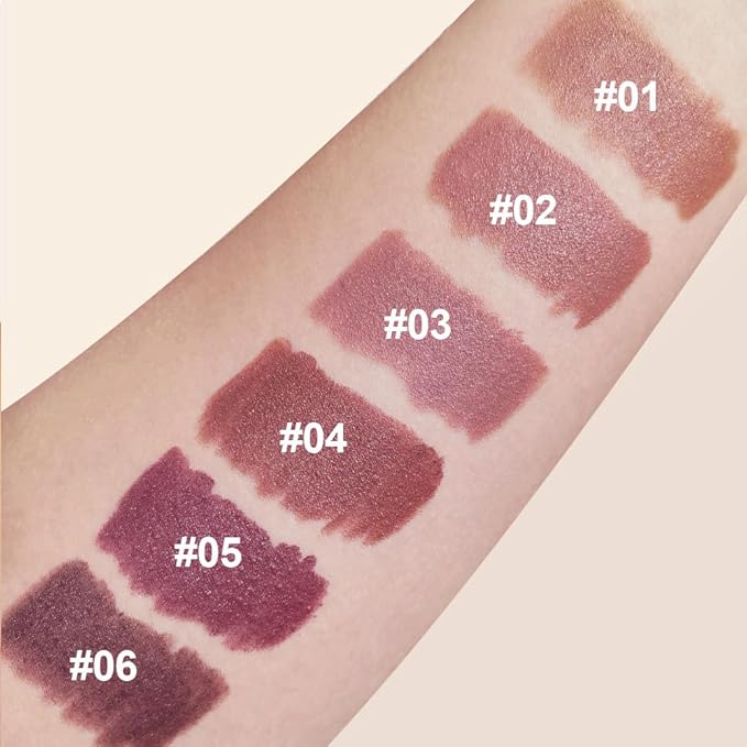 BINGBRUSH 2 in 1 Lip Liner and Lipstick Combo, Matte Lipstick Long Lasting Waterproof Lip Pencil Crayon, Smudge Proof Lip Stain,Hign Pigmented Women’s Makeup (06#Midnight Mocha)