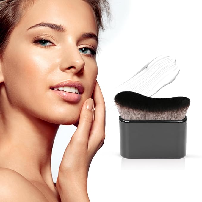 UNIMEIX Self Tanner Brush Sunscreen Body Makeup Brush Kabuki Blend Applicator Spray Tan Blending Beauty Brush for Body Coverage Perfector(LightBlack)