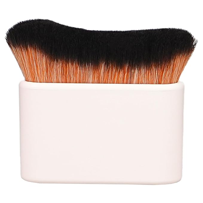 Self Tanner Brush,Large Self Tanning for Self Tan,Kabuki for Body,Body Makeup Brush for Flawless Leg Makeup,Bronzer Shimmer Glow Blend Brush,Sunless Tanner Makeup Body Brushes Vegan (Pink White)