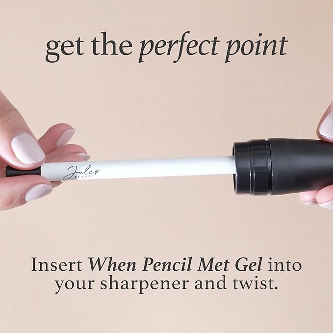 Julep When Pencil Met Gel Sharpenable Multi-Use Longwear Eyeliner Pencil - Soft Black - Transfer-Proof - High Performance Liner.