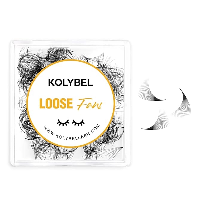 500 Premade Fans Lash Extension 16D 0.03 C Curl Promade Fans 10mm Premade Lash Fans for Eyelash Extension Middle Stem Handmade Loose Pre made Eyelash Fans Volume Soft Pointy Base (16D,0.03-C-10MM)