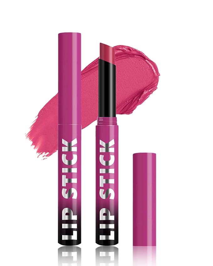 Matte Lipstick, Velvet Pink Lip Stick Crayon Pencil, Waterproof Long Wear Lipstick 24 Hour High Pigmented, Smudge-proof Non-stick Hydrating Natural Lipgloss Christmas Day Makeup gift for Women-05