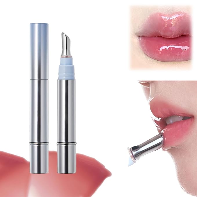 Ice Cool Essence Lip Glaze, Watery Essence Lip Gloss, Jelly Hydrating Mirror Liquid Lipstick with Metallic Brush Moisturizing Ice Watery Lip Gloss (G04 Raspberry ice)