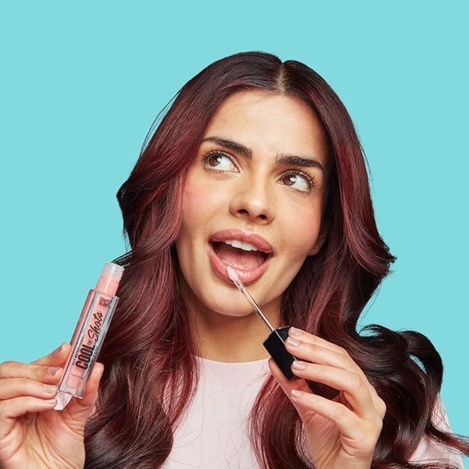 Soap & Glory SMP Cool The Shots Plumping Lip Gloss - Hydrating & Cooling Lip Plumper - Infused with Menthol & Vitamin E - High Shine, Glossy Finish - Vegan & Cruelty-Free - Clear (4ml)