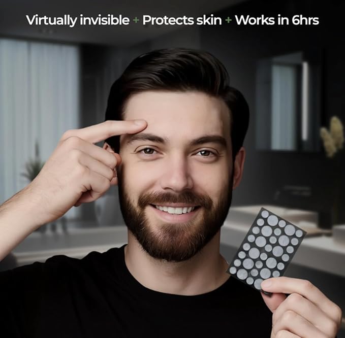 Clear Pimple Patches – 108 Ct Hydrocolloid Acne Patches w/ Salicylic Acid & Tea Tree Oil – Fast-Acting Zit Stickers for Face, Blemish & Spot Treatment – Invisible, Waterproof, Gentle for All Skin