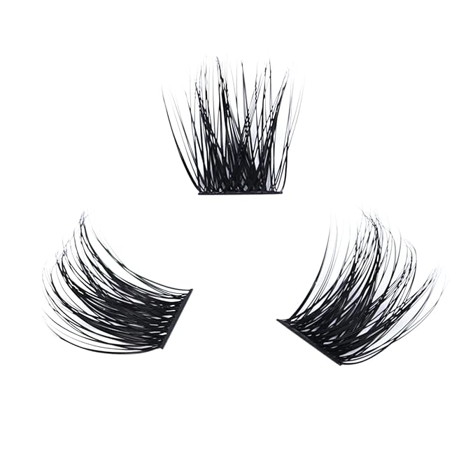 Lash Extension Kit LAUBESS Lash Clusters Kit Cluster Eyelash Extensions Kit Eyelash Clusters Lash Bond and Seal Waterproof Tweezers Brush Lash Glue Remover (Kit 03-D-Mix14-18)