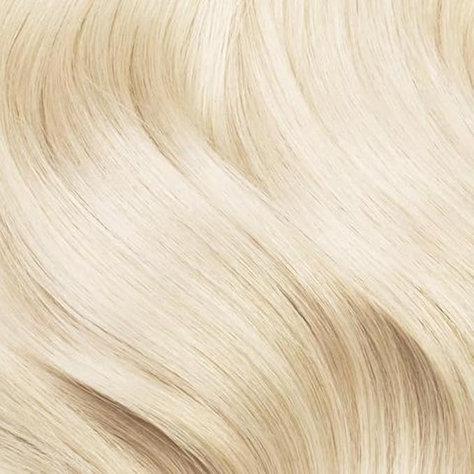 Luxy 100% Remy Human Hair Extensions for Thin Hair Thinning Hair Fill-Ins – 6 Seamless Wefts Multi-Dimensional Color Blend - Natural-Looking Volume & Coverage 50 grams 12" Platinum Blonde Thinning