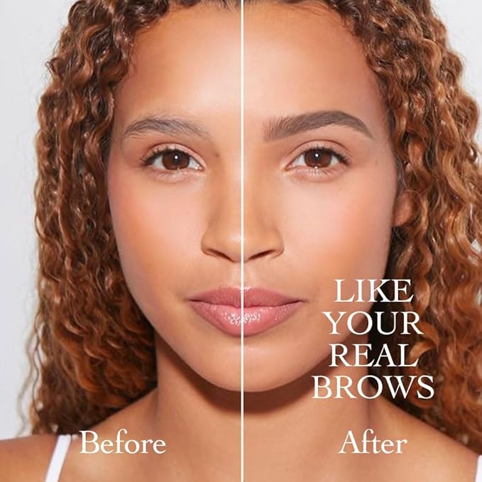 Eyebrow Ink Pencil by Brow Stylist -Micro 4 Point Brow Pen Lift & Snatch Eyebrow Pen Kits with 3 Eyebrow Stencil Long-Lasting Waterproof Natural Eyebrow Hair (2Pcs 02# brown&03# dark grey)