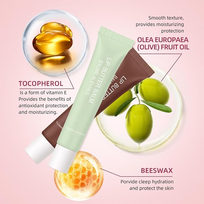 1Pcs Tinted Lip Balm Serum Makeup, Squeeze Hydrating Tint Lips Balms Serum Cosmetic, Women Care Glossy Nourishing Plumping Lip Stain Gloss Lipstick, Suitable for dry lips, Long-Lasting Color 02