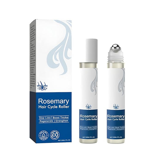 Rosemary Hair Growth Serum - 2Packs Roll-On Hair Growth Serum with Redensyl & Anagain, Suitable for All Women's Hair Types(30ml)