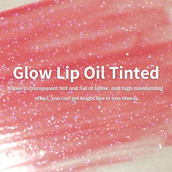 Shimmering Magic PH Color Changing、Hydrating Lip Glow Oil, Plumping Lip Gloss, Moisturizing Lip Oil Gloss, Transparent Moisturizing Lip Balm, Natural Lip Plumper(02 PURPLE PEACH)