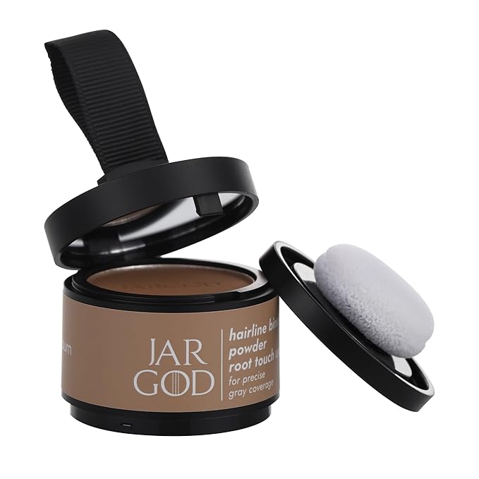 Root touch up powder Hairline Powder for root cover up temporary root concealing powder for Women & Men, for instant gray hair cover up (Auburn, 0.14 Ounce (Pack of 1))