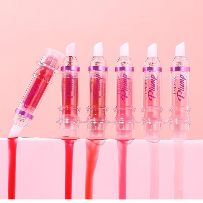 3 Colors Lip Plumping Booster, Spicy Lip Plumper Gloss Lip Plumping Oil, Ultra-Hydrating Nourishing Plump and Pout Lip Plumper, Glossy Finish Fuller Natural Lip Makeup Christmas Day Gift-03#04#05#