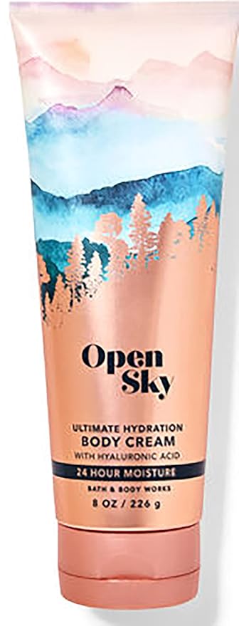 Bath & Body Works Open Sky Ultimate Hydration Body Cream Gift Set For Women, 8 Fl Oz (Open Sky)