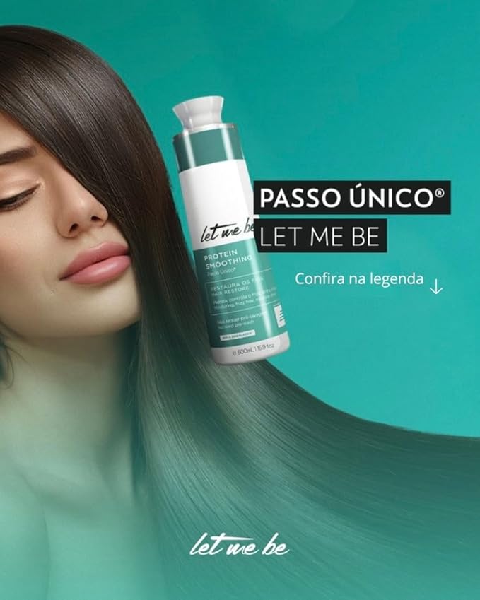 Let Me Be Hair Keratin Treatment: Brazilian Protein Smoothing, Moisturizing, Frizz-Free, & Intensive Shine in a Single Step. Effective 500ml/16.91oz for Straight, Lustrous Hair