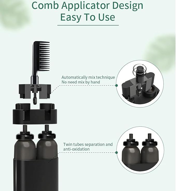Red Hair Dye YIZHONG Permanent Hair Color Shampoo Gray Coverage Dark Red Hair Dye Classic Comb Applicator Easy Use Hair Coloring Cream Kit（Wine Red）