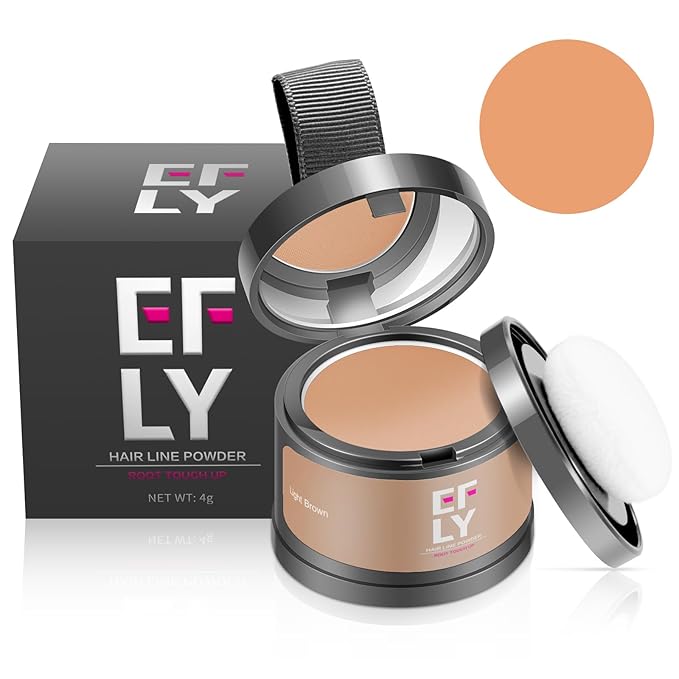 Root Touch Up Hair Color Powder For Concealing Hair Loss and Thinning, Gray Hair Shadow Powder Root Cover Up Hairline Powder For Women Men Eyebrows, Beard Line