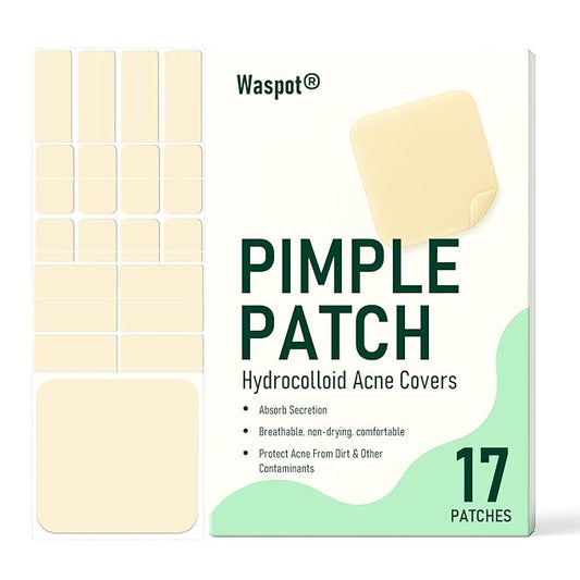 Original Hydrocolloid Acne Patches (17 Count) | Medical Grade for Cystic Breakouts, Invisible Spot Treatment & Overnight Healing