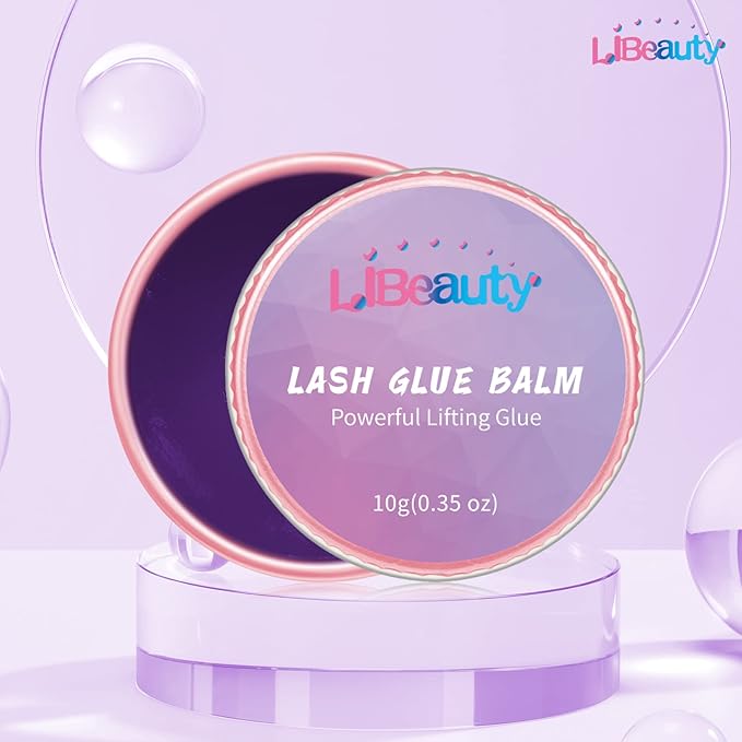 Libeauty Lash Lift Glue Balm Lash Lift Adhesive Strong Sticky Fruit Flavor Eyelash & Eyebrow Perm Glue Balm Brow Lamination Gel
