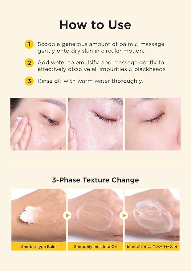 Hanskin PHA Pore Cleansing Balm, Gentle Blackhead Cleanser and Makeup Remover Balm for Sensitive Skin [PHA/2.82 oz]