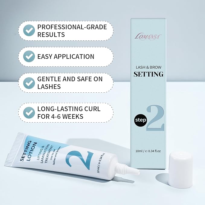 Lash Setting Lotion Lomansa Korean Lash Lift Tube Design Eyebrow Lamination Eyelash Lift Eye Lash Perm - 10ml