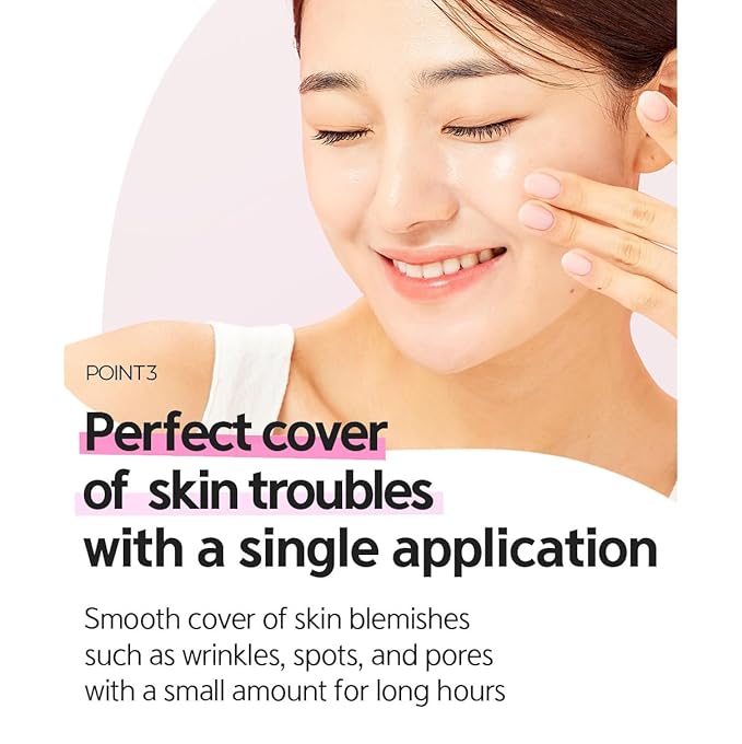 LALACHUU Tension DX Cushion Foundation Hydrating & Firming 54-Hour Long-Lasting Coverage, Matte Glowy Hyaluronic Acid, Collagen, Made in Korea, for All Skin Types (21 Clear Transparent, 0.52 Oz)