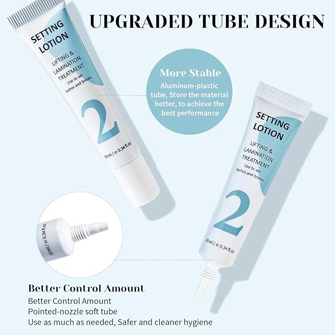 Lash Setting Lotion Lomansa Korean Lash Lift Tube Design Eyebrow Lamination Eyelash Lift Eye Lash Perm - 10ml