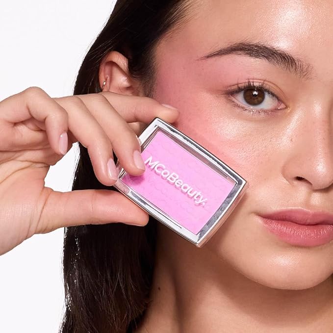 MCoBeauty - Glow Up pH Powder Blush - Silky Finish With Soft Matte Texture Blusher Powder - Vivi Pink Shade - Face Make-up With Blendable Formula For Everyday Use
