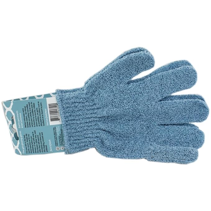 Urbana Exfoliating Gloves for Shower, Bath, and Cleansing – Assorted Colors, 1 Pair