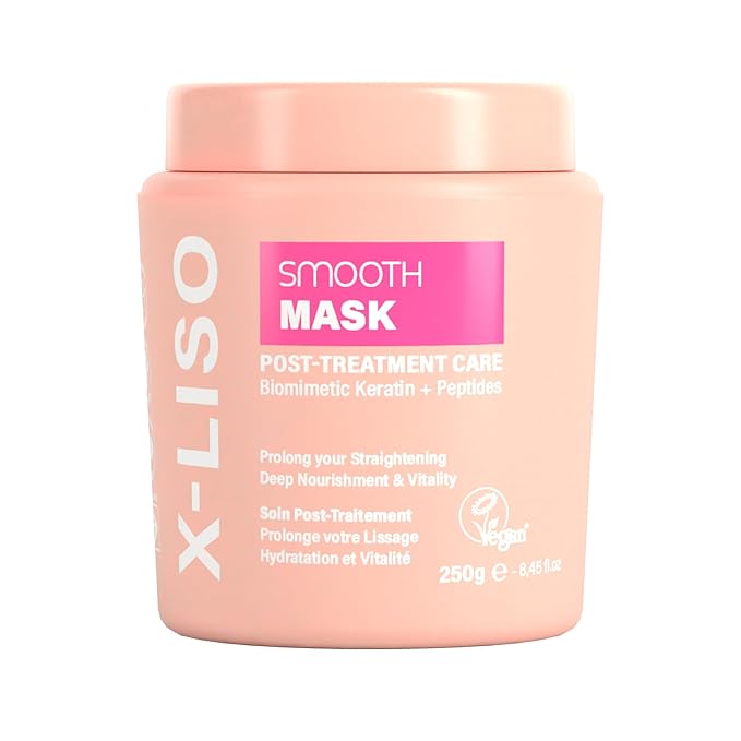 Smooth Mask - Keratin Hair Mask Treatment for Dry Damaged Hair, Post-Keratin Care with Biomimetic Keratin, Peptides & Brazil Nut Oil - Deep Conditioning Mask for Frizz Control & Hydration