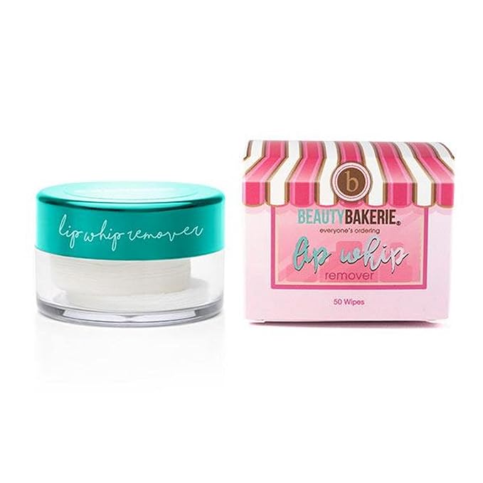 Beauty Bakerie Travel Makeup Remover Wipes for Face Waterproof Make Up, Liquid Lipstick Remover Makeup Pads for Sensitive Skin, 50 Count