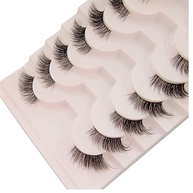 HBZGTLAD New 10 Pairs 3D Mink Lashes False Eyelashes Handmade Wispy Fluffy Long Lashes Natural Eye Makeup Tools Eye Lashes(JA2505)