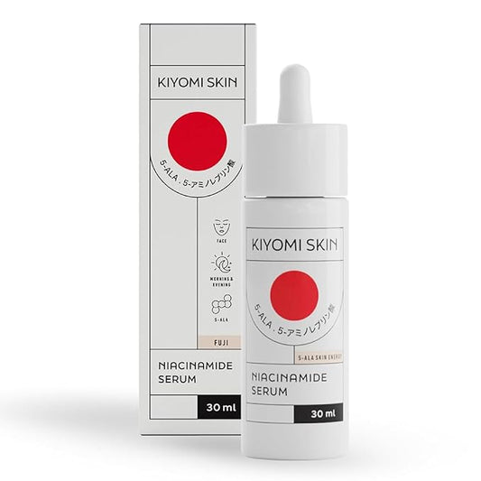 Niacinamide Serum - Hydrating Vitamin B3 Face Serum with 5-ALA and Hyaluronic Acid for Pores, Dark Spots and Uneven Skin Tone - Soothing Facial Moisturizer for All Skin Types - 1 Fl Oz