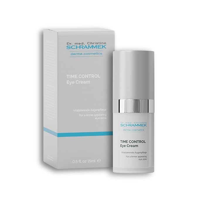 Schrammek TIME CONTROL Eye Cream (0.5 fl oz) - for Demanding Skin - Reduces Circles Under Eyes - with Matrixyl® 3000 & Milk Thistle Oil - Eye Care - Skin Care - Dr