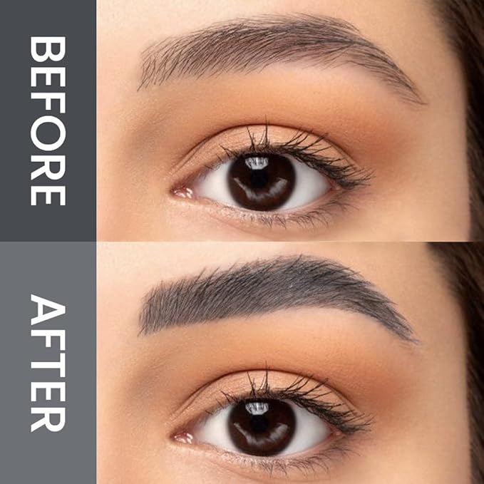 Kaely Microblading Eyebrow Pen with Brush, Magical Precise Waterproof Brow Pen, 4 Tip Eyebrow Contouring Eye Brow Pencils for Women, Creates Natural Brows, Sponge Head 04 Grey