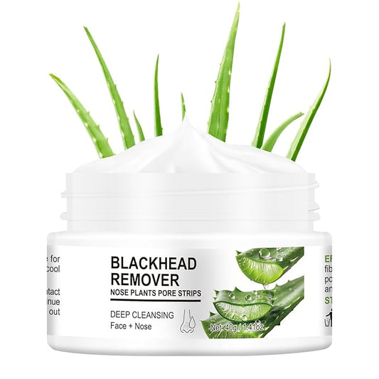 Blackhead Remover, 60pcs Nose Strips Blackhead Remover, Nose Plant Pore Strips, Deep Cleansing Peel off Mask with Aloe Vera, Salicylic Acid, 1.41oz/40g