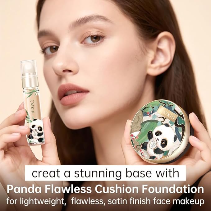 CATKIN Full Coverage Dual-Ended Liquid Concealer Eraser Dark Circles Treatment, Creamy Blendable smooth formula for Blemishes Redness, Long Lasting Waterproof, Sponge Tip Included 5g C04 SILK