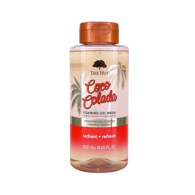 Tree Hut Coco Colada Radiant & Refresh Foaming Gel Wash, 18 oz.